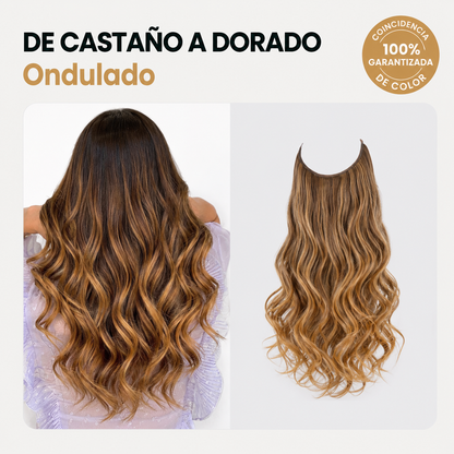 EXTENSIONES DE CABELLO MAYSON SEMI NATURAL | 1 EXTENSIÓN ONDULADA + 1 EXTENSIÓN LISA DE REGALO