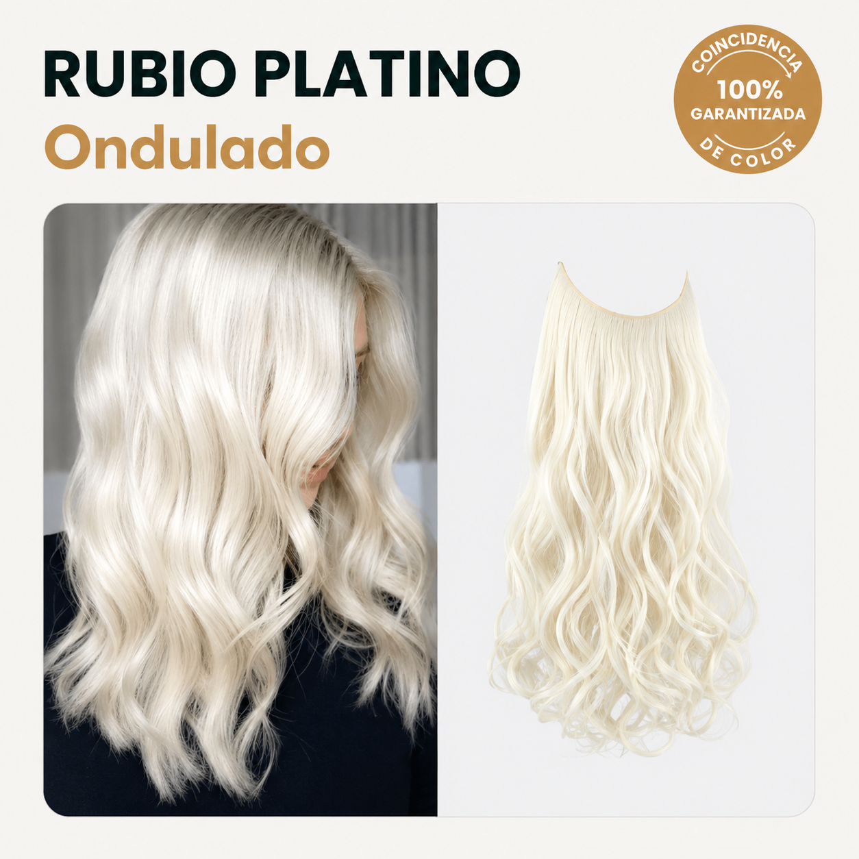 EXTENSIONES DE CABELLO MAYSON SEMI NATURAL | 1 EXTENSIÓN ONDULADA + 1 EXTENSIÓN LISA DE REGALO