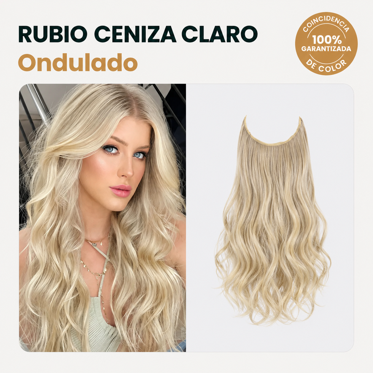 EXTENSIONES DE CABELLO MAYSON SEMI NATURAL | 1 EXTENSIÓN ONDULADA + 1 EXTENSIÓN LISA DE REGALO