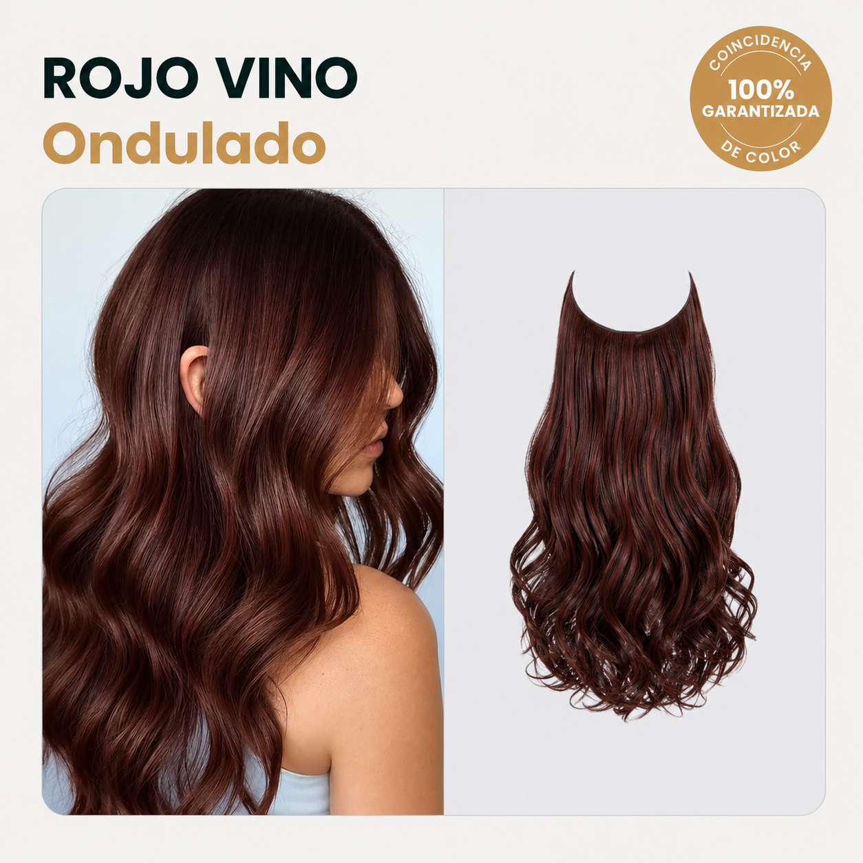 EXTENSIONES DE CABELLO MAYSON SEMI NATURAL | 1 EXTENSIÓN ONDULADA + 1 EXTENSIÓN LISA DE REGALO