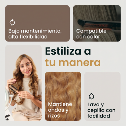 EXTENSIONES DE CABELLO MAYSON SEMI NATURAL | 1 EXTENSIÓN ONDULADA + 1 EXTENSIÓN LISA DE REGALO